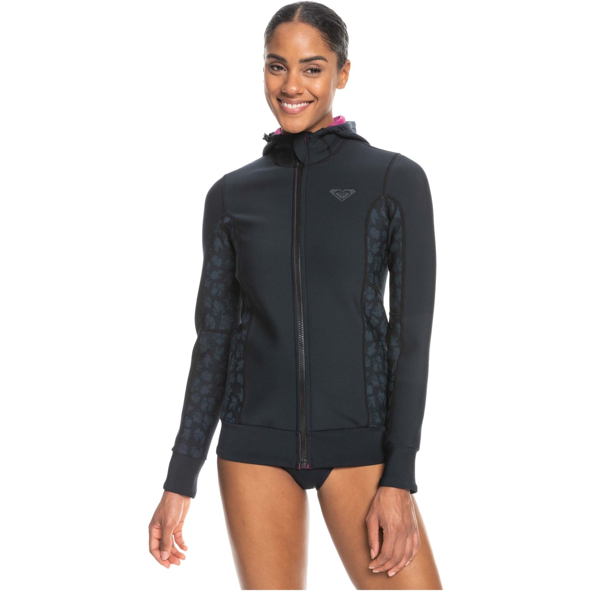 2024 Roxy Womens Swell Series 1mm Hooded Wetsuit Paddle Jacket